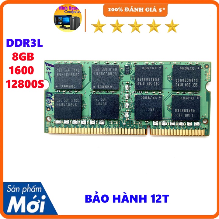 Ram laptop 4gb DDR3L 12800s, DDR3 bus 1600