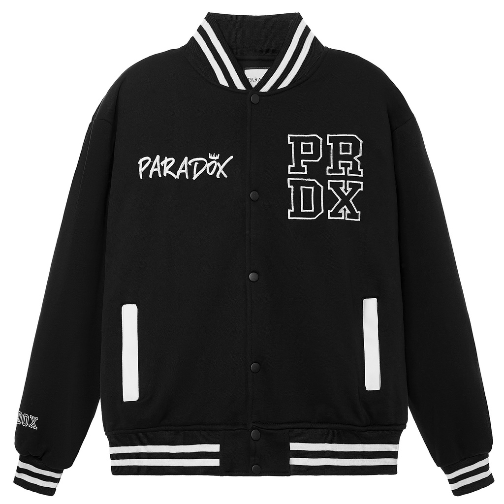 Áo khoác bomber Paradox Signature Crown Varsity Jacket Tìm Voucher