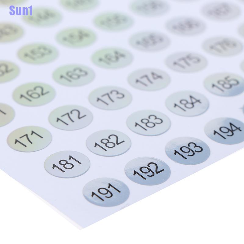 Miếng Dán Số Màu laser Chống Thấm Nước Tiện Dụng