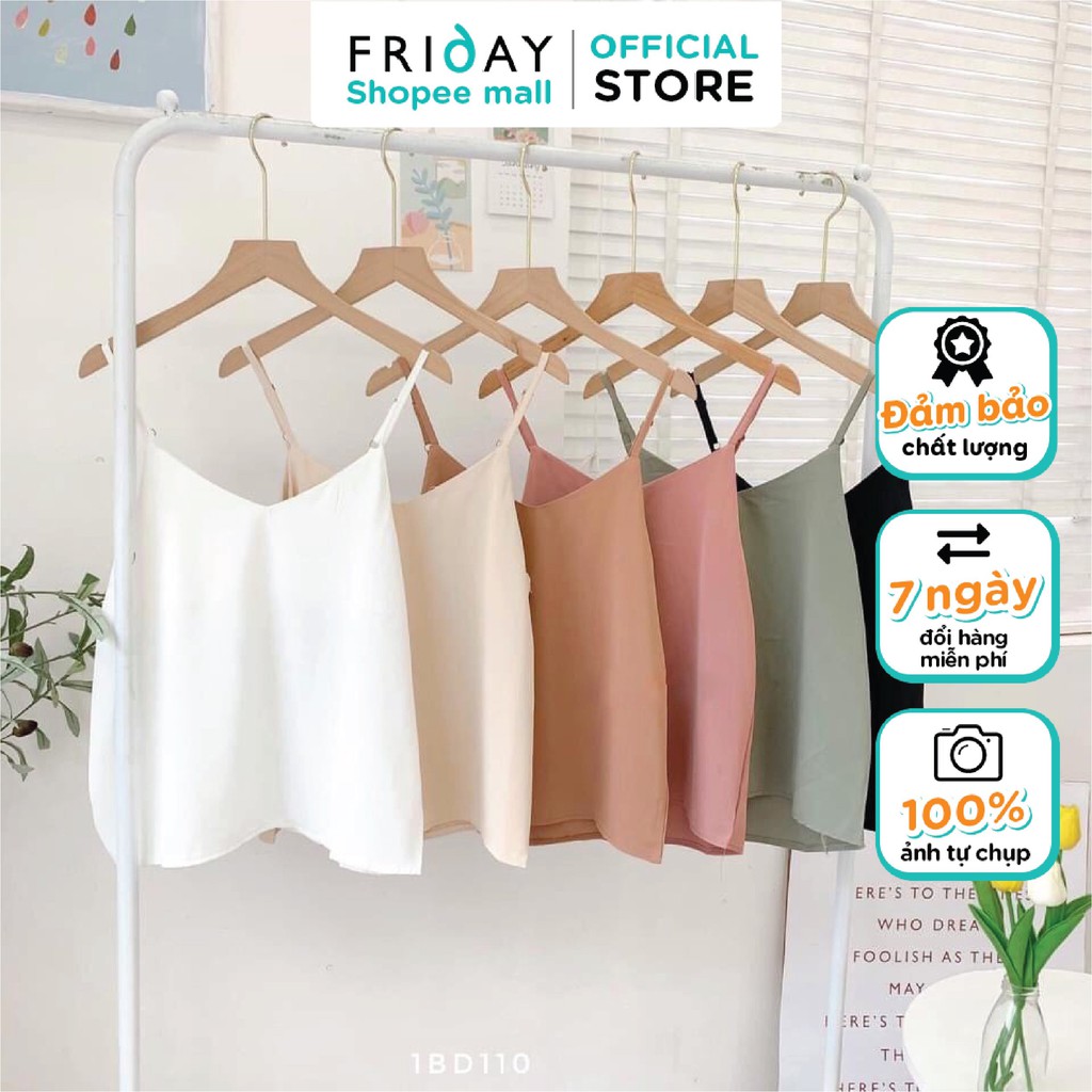 Áo hai dây chất liệu lụa mềm Friday