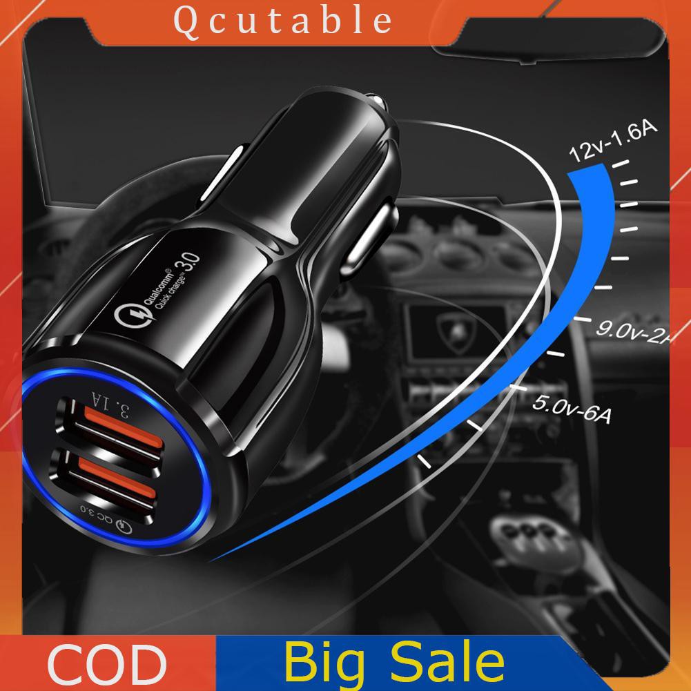Tẩu Sạc Nhanh Qc 3.0 Usb 3.1a Trên Xe Hơi Cho Huawei Xiaomi
