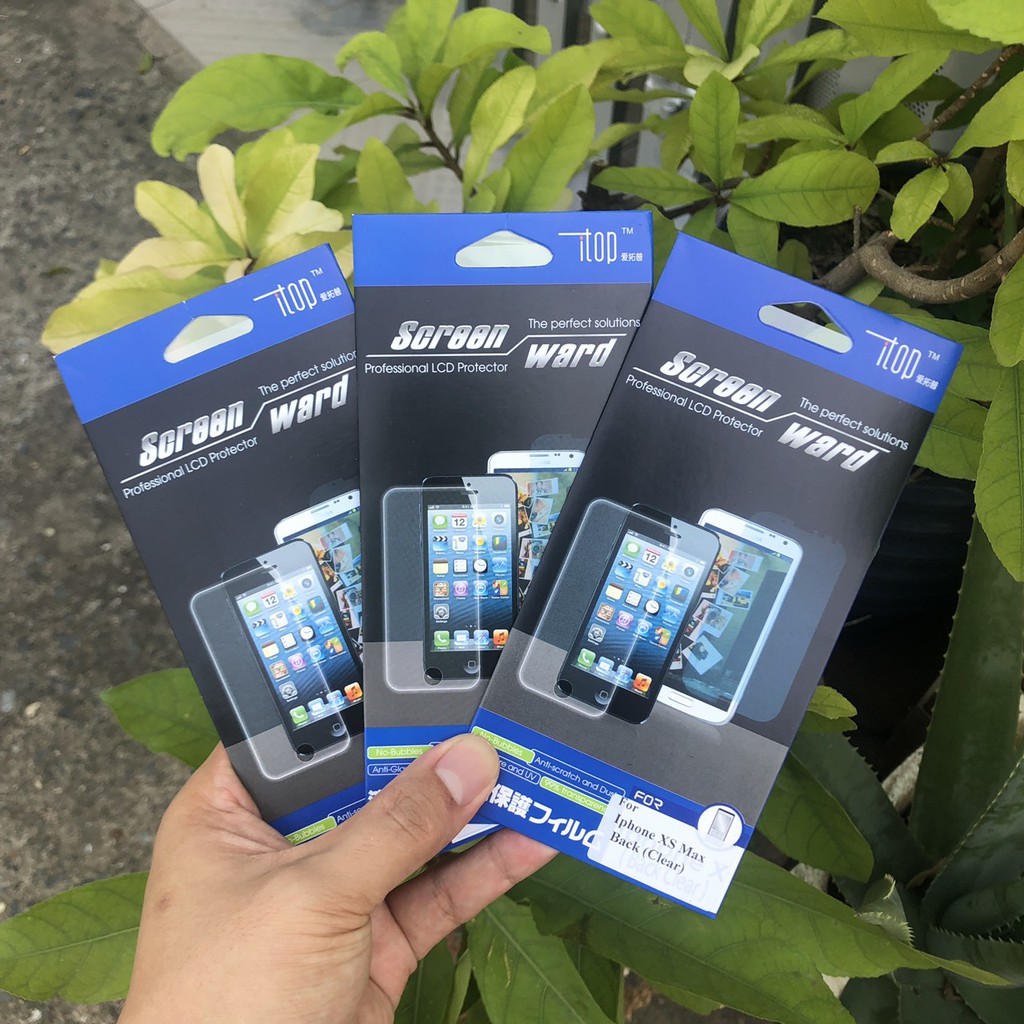 Miếng Dán Mặt Lưng Trong Không Viền Cho iP X -&gt; iP 13Pro Max - Tặng Kèm Bộ Khăn Lau 1-2