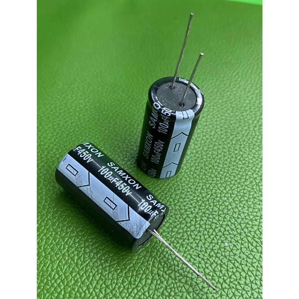 Tụ hóa SAMXON 100uF-450V kích thước 18X35mm - linh kiện điện tử QUỲNH DIỄN