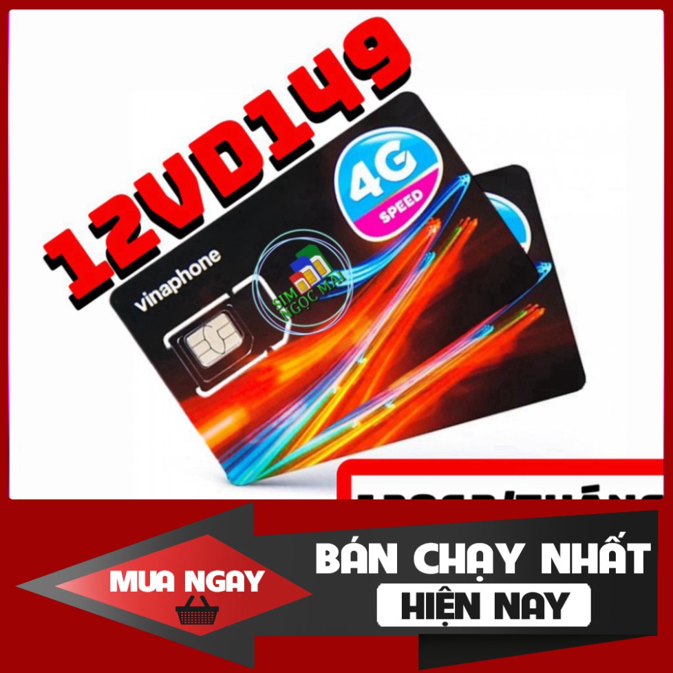 HÀNG SALE NGHI BÁN  SIM 4G VINA VD89P, VD149  , FHAPPY TRỌN GÓI 12 THÁNG KHÔNG NẠP TIỀN - 4GB/NGÀY - 120GB/THÁNG DATA TỐ