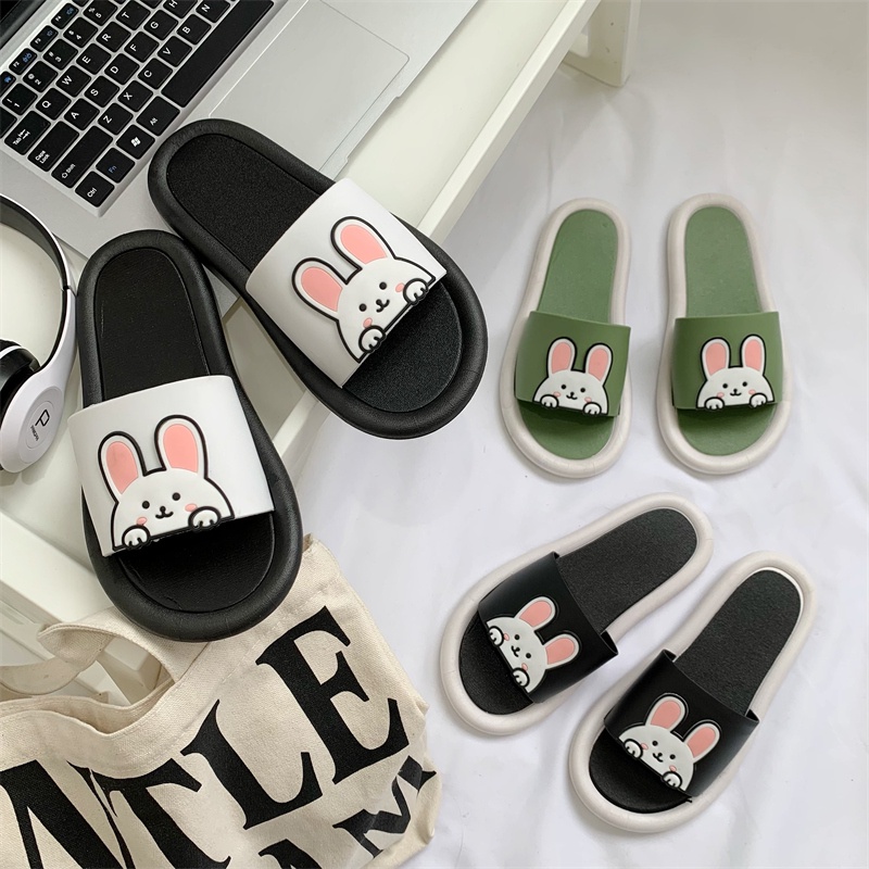 JY083-Q6-C3  - Dép cao su đế tròn quai sticker
