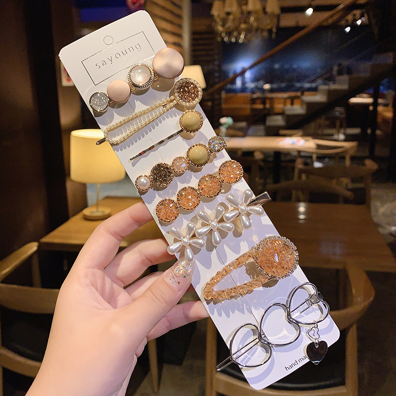 Kẹp Tóc Phối Ngọc Trai Phong Cách Hàn Quốc Nhiều Thiết Kế Tùy Chọn Xinh Xắn Cho Nữ