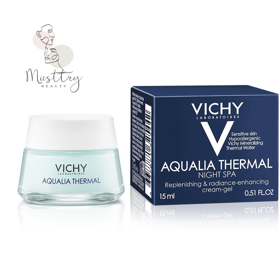 Mặt Nạ Ngủ Cung Cấp Nước Tức Thì Vichy Aqualia Thermal Night Spa - Musttry Beauty Shop - MPMBS79