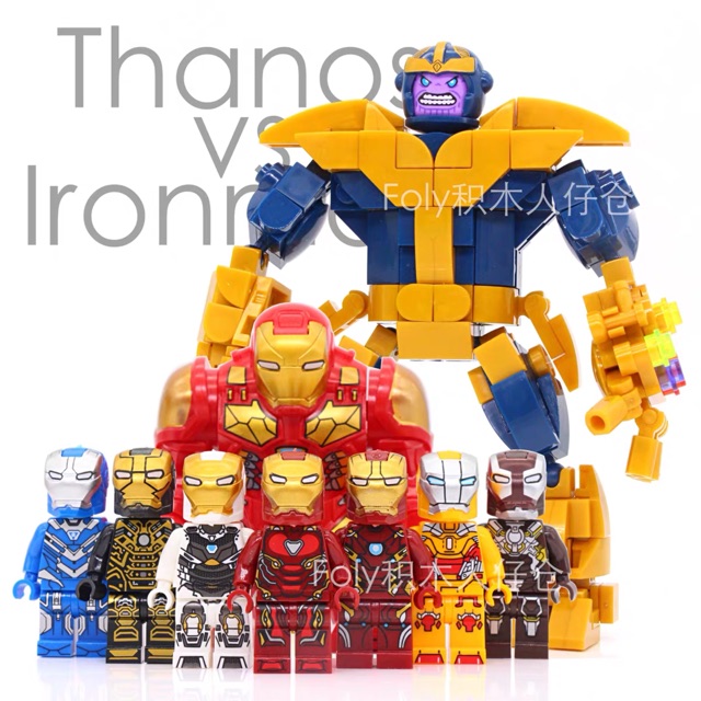 ✨✨ Set 8in1 Iron Man chiến đấu Thanos DLP 9093 ✨✨