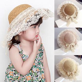 Nón cối phối nơ hoa phong cách bohomian cho bé