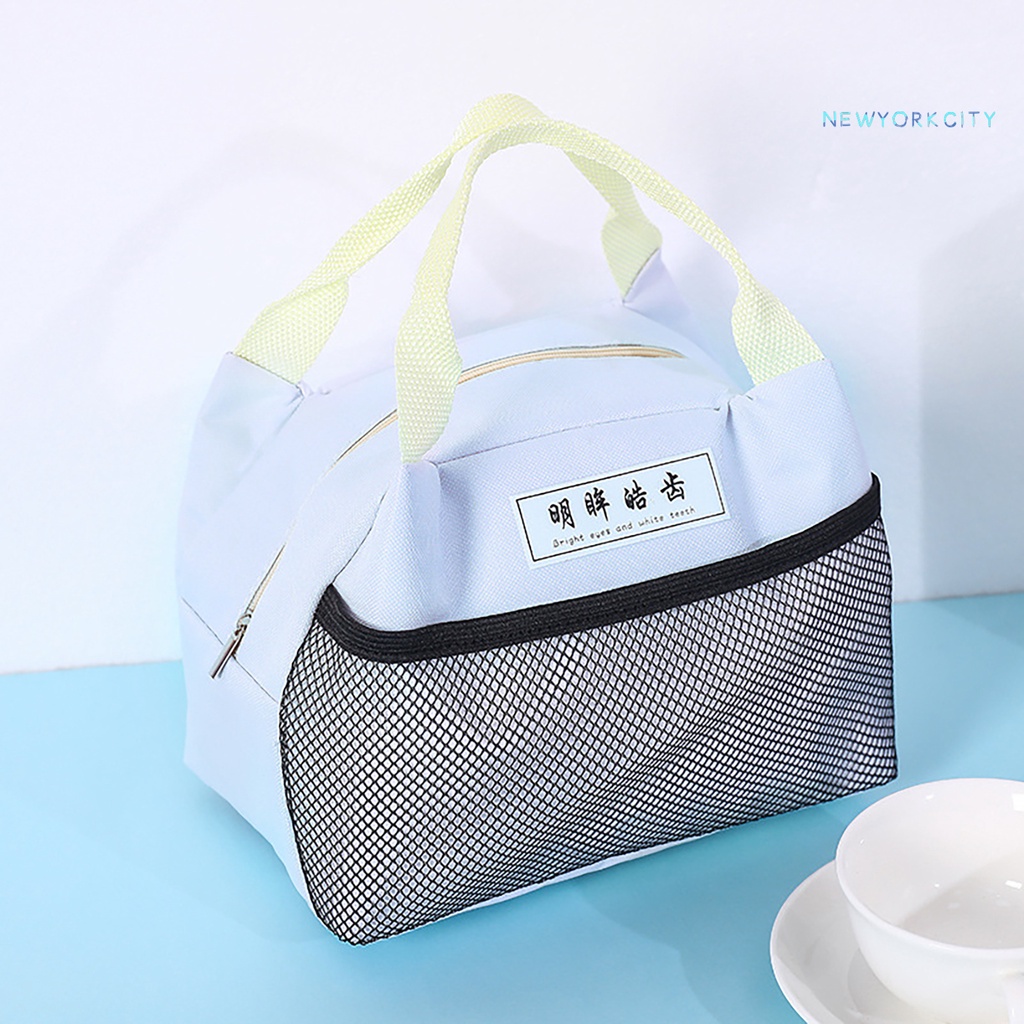 Túi Đựng Hộp Cơm Trưa Cách Nhiệt Chống Rò Rỉ Bằng Lá Nhôm NYC Dành Cho Trường Học/ Dã Ngoại/ Trường Học