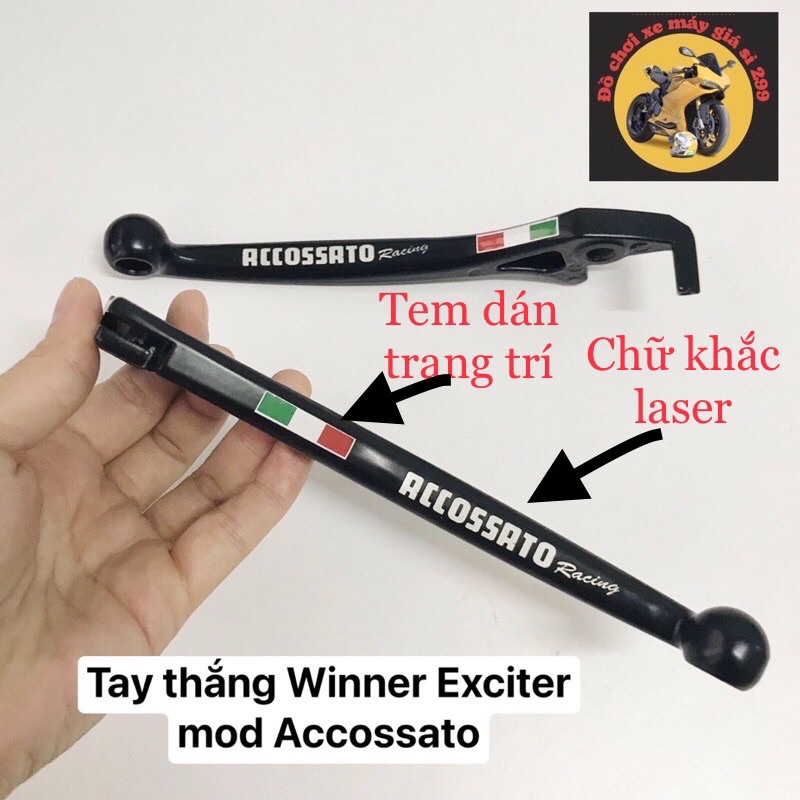 Tay côn tay thắng Accossato Winner X V3 - Exciter 135 150 155 - Vario-AB-Vision-SH Việt