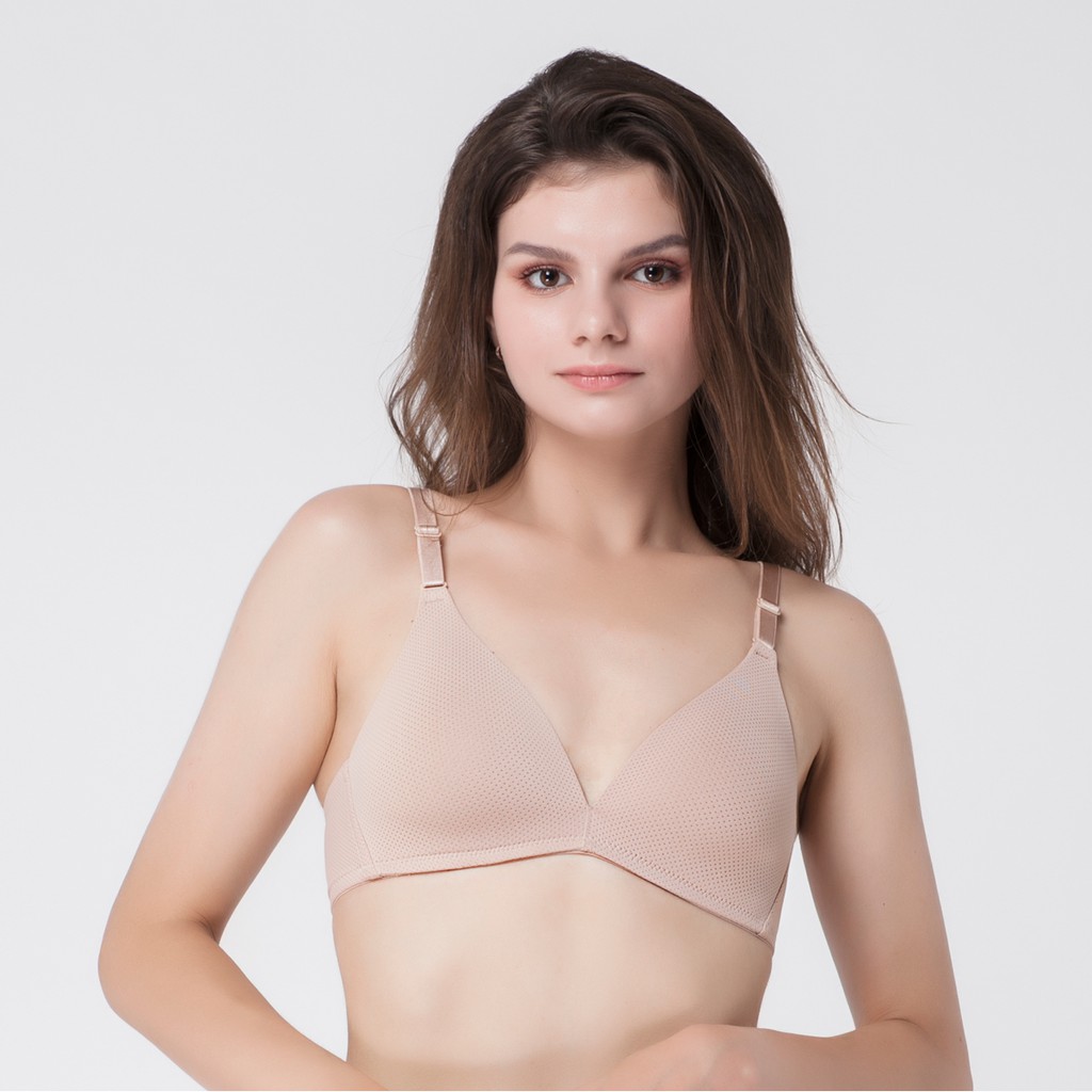 [MUA 2 GIẢM 30% - MUA 3 GIẢM 40%] Áo ngực không gọng mút mỏng vải thoáng khí Tshirt iBasic BRAW086