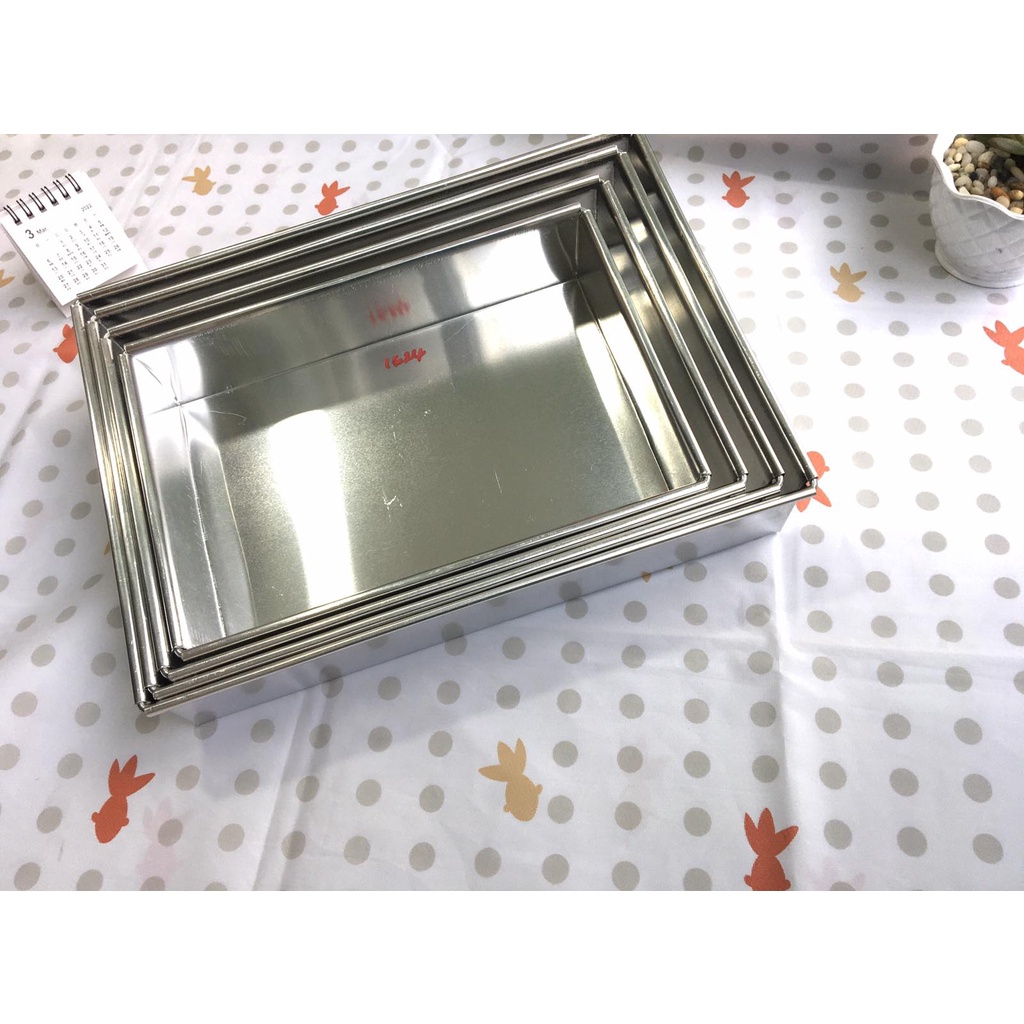 Khuôn Làm Bánh bằng nhôm hình chữ nhật nhiều kích thước