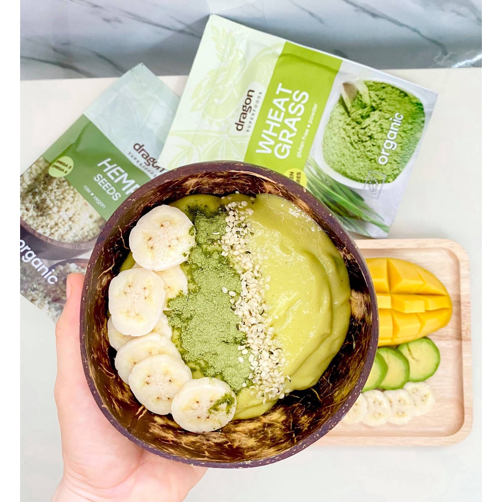 Bột cỏ lúa mì hữu cơ 150g Dragon SuperFoods Organic WheatGrass Powder