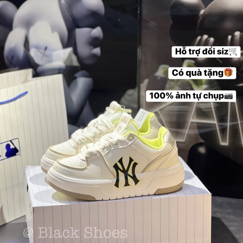 Giày MLB_Chunky Liner White Brow/ML_B Xanh Cốm