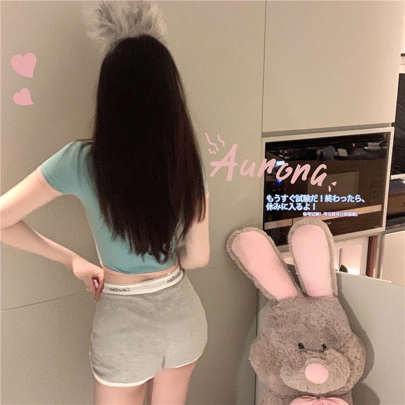 Áo croptop nữ Áo Thun NgắN Tay DáNg Ôm In HọA TiếT JL-TX-339