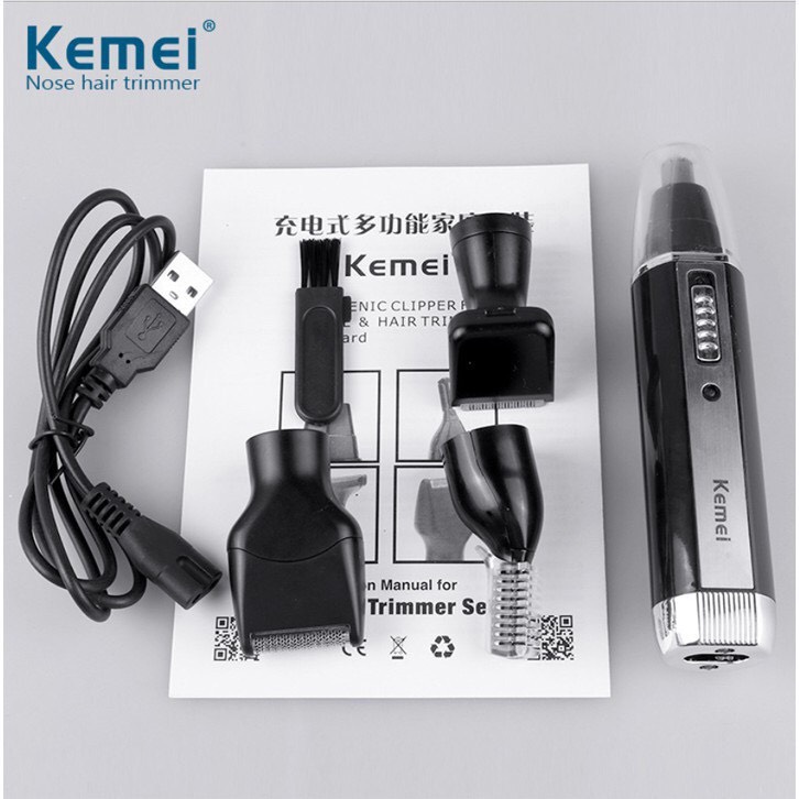 Máy Cạo Râu Điện Đa Năng Kemei 6630,Tông đơ cắt tóc,tỉa lông mày lông mũi cao cấp nhỏ gọn chất lượng cao