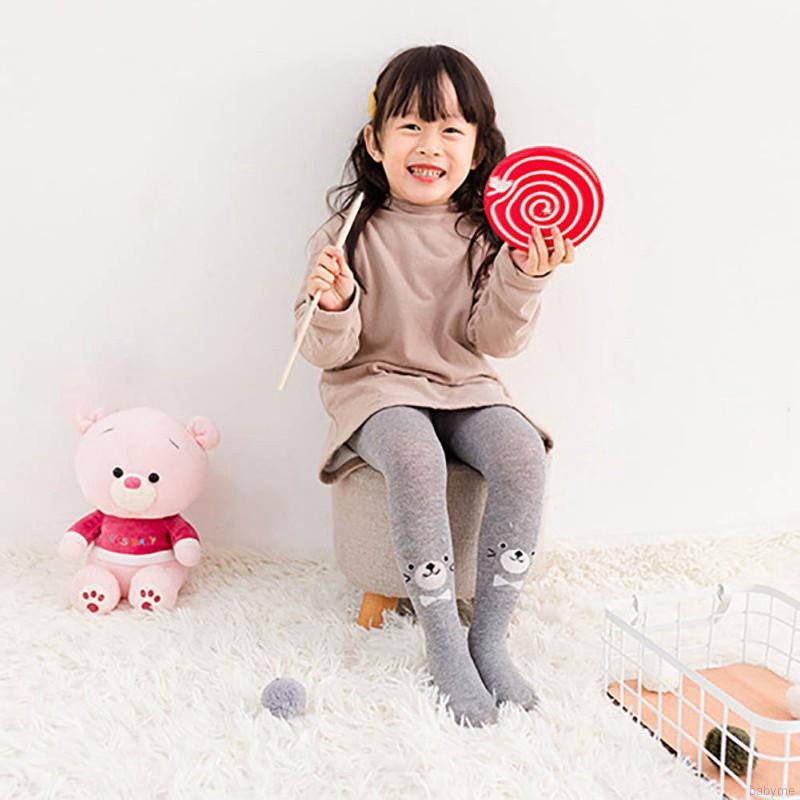 Quần tất cotton dệt kim dễ thương cho bé gái