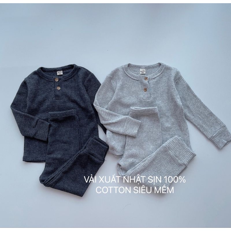 SÉT 2 BỘ COTTON XUẤT NHẬT SIÊU MỀM CHO BÉ