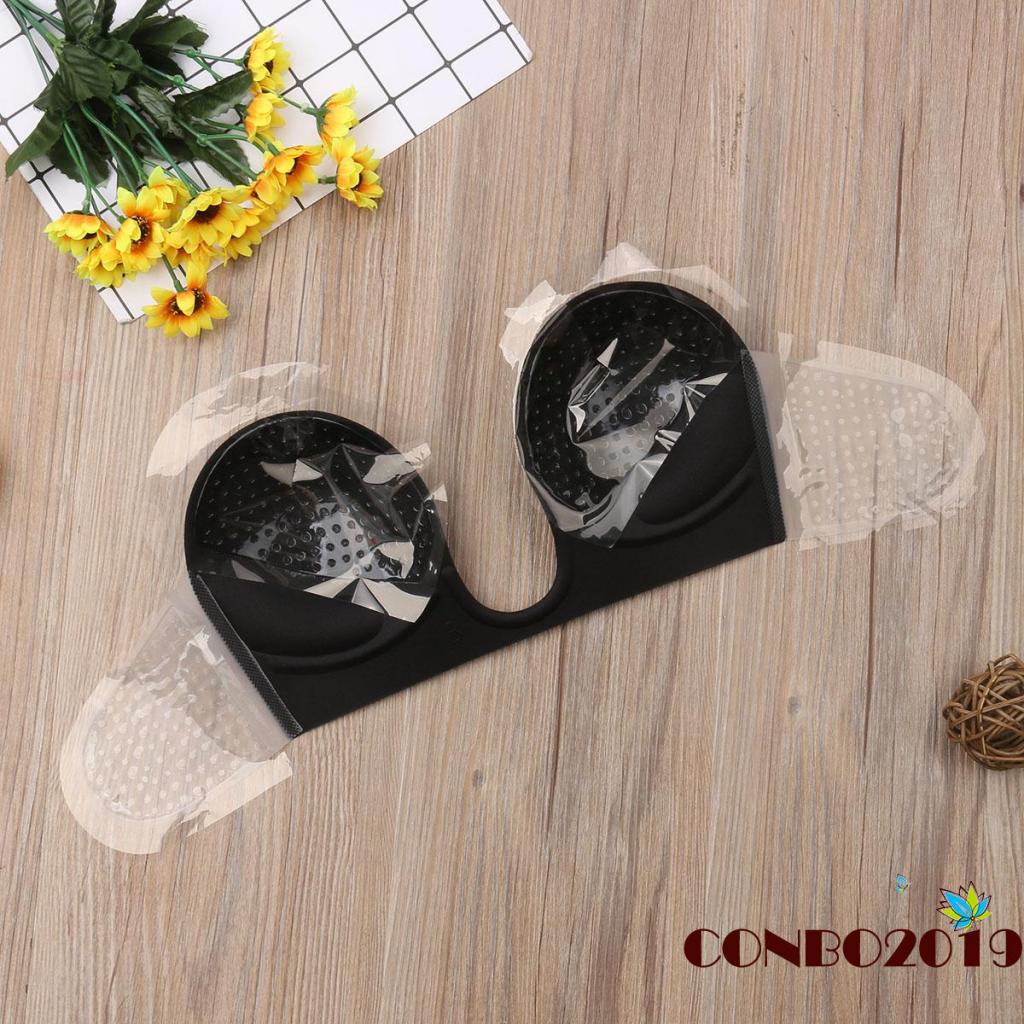 Áo Lót Silicone Không Dây Nâng Ngực Tự Dính Hở Lưng Cho Nữ