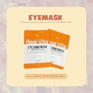 <Hàng tặng kèm ko bán> Mặt nạ dưỡng mắt Real vita (Korea)