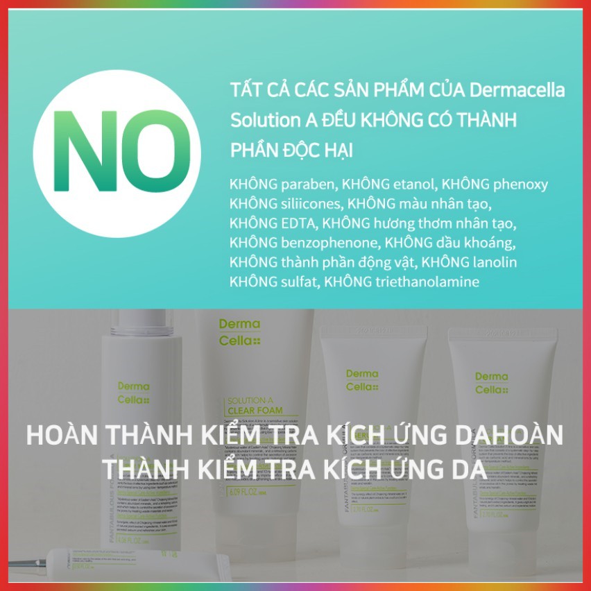 Kem dưỡng cân bằng độ ẩm, hỗ trợ giảm mụn dành cho da nhạy cảm Dermacella Hàn Quốc 80ml (DERMACELLA SOLUTION A  CREAM)