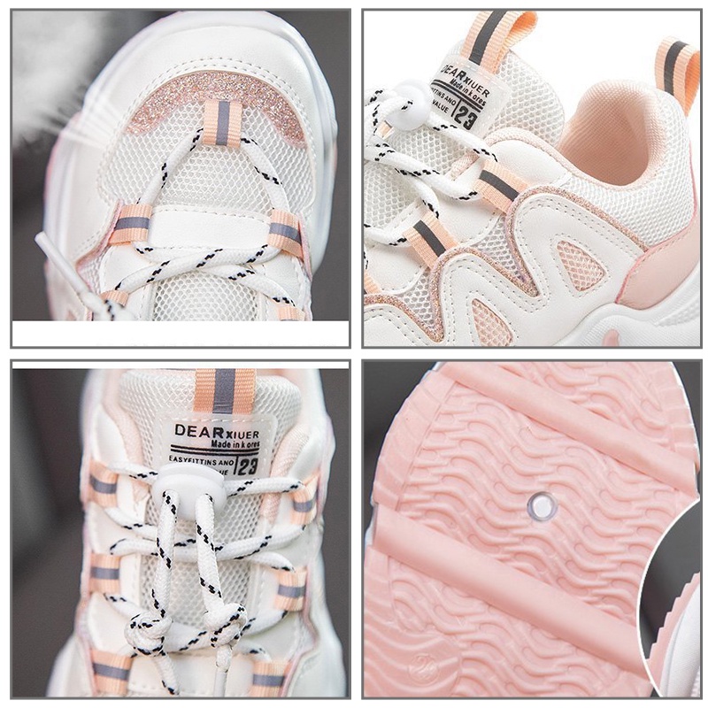 Giày thể thao AMILA phối lưới thoáng khí thời trang mùa thu mới cho bé gái