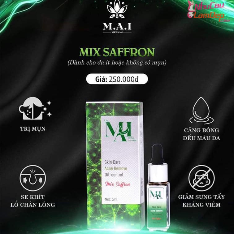 Serum sạch thâm Dr.Mai Skin Care Acne Remove Oil-Control Mix Saffron 5ml