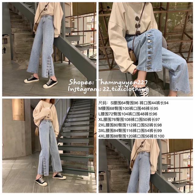 [ORDER] QUẦN JEANS BIGSIZE NHIỀU MẪU ULZZANG / QUẦN BÒ ỐNG RỘNG ỐNG SUÔNG LƯNG CAO KÍCH THƯỚC LỚN RETRO