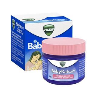 Dầu bôi làm ấm ngực tránh cảm lạnh Vicks Baby Balsam