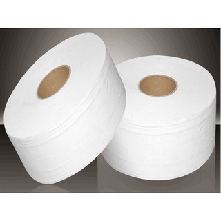 COMBO 5 CUỘN Giấy vệ sinh cuộn lớn, cuộn to nặng 700 g - giấy cuộn công nghiệp, 2 lớp sang xịn mịn/ giấy lô