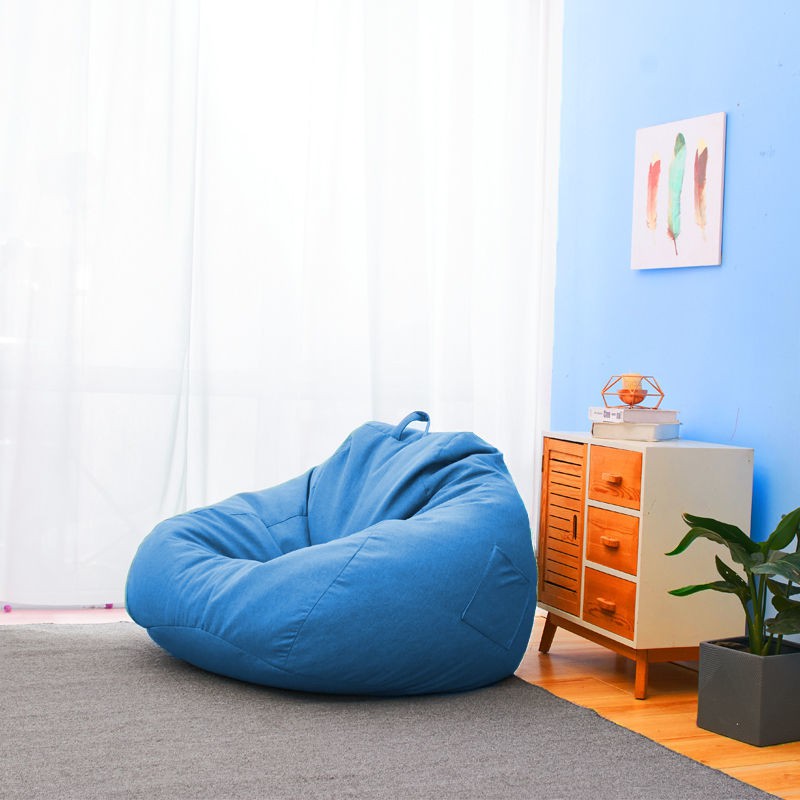 ghế đẩulười sofa beanbag nhỏ Loại phòng khách đơn ghế tatami ban công ngủ hạt xốp