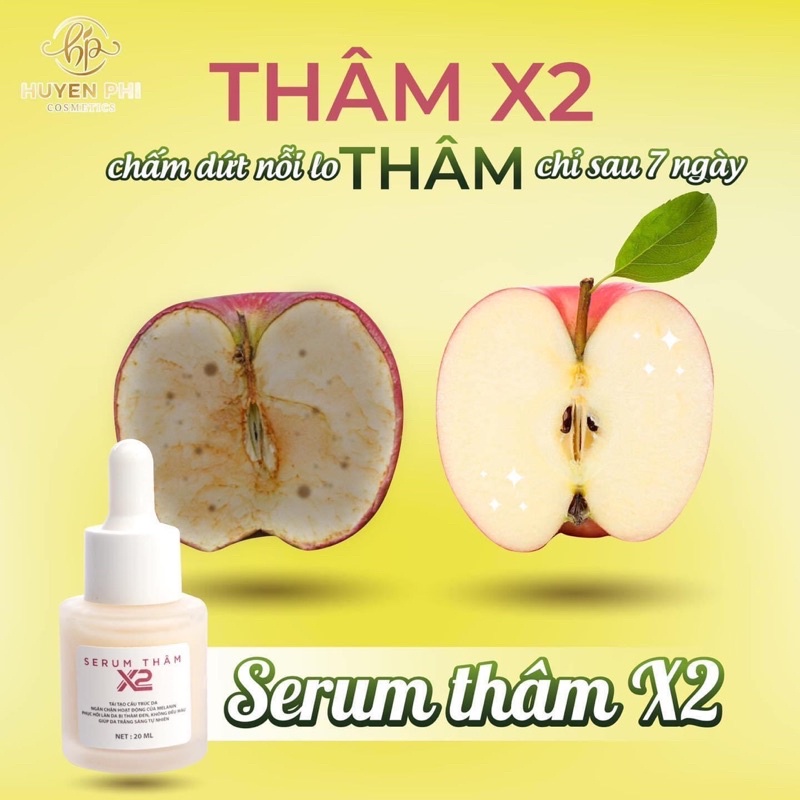 Serum Khử Thâm Nách Vùng Kín Bikini Chân Tay Body X2 Huyền Phi KLKTHP03 Dưỡng Trắng Hồng Vùng Nách Bikini Chân Tay Body