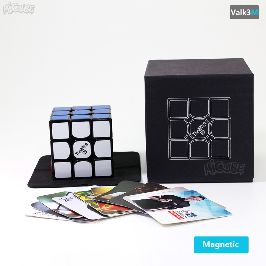 Đồ chơi Rubik 3x3x3 QiYi The Valk 3M Sticker - Rubik Nam Châm Từ Tính ( Cắt Góc Cực Tốt, Nhanh Mượt )