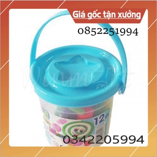 Siêu sale đất nặn xô 12 màu đất nặn cho bé đất nặn an toàn cho trẻ