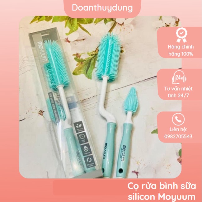 Cọ rửa bình sữa silicon Moyuum