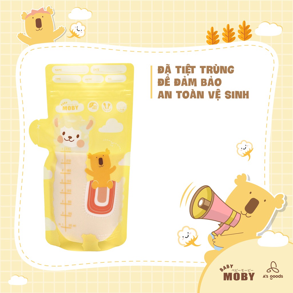 [COMBO SIÊU TIẾT KIỆM] Combo 03 Túi trữ sữa Moby Thái Lan