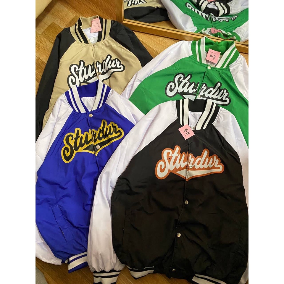HÀNG SẴN - Varsity Jacket xuân hè - Áo khoác bóng chày - Dù 2 lớp - Unisex cả nam lẫn nữ - The Mei