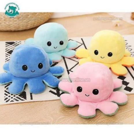 Bạch tuộc cảm xúc hai mặt biểu cảm nhiều màu dễ thương size 20-30cm