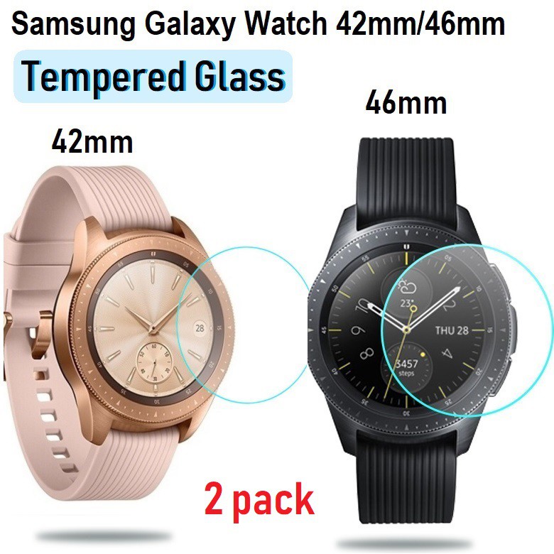 Set 2 Kính Cường Lực Cao Cấp Bảo Vệ Màn Hình Cho Đồng Hồ Samsung Galaxy S3 Frontier / Gear Sport / Galaxy Watch 42mm