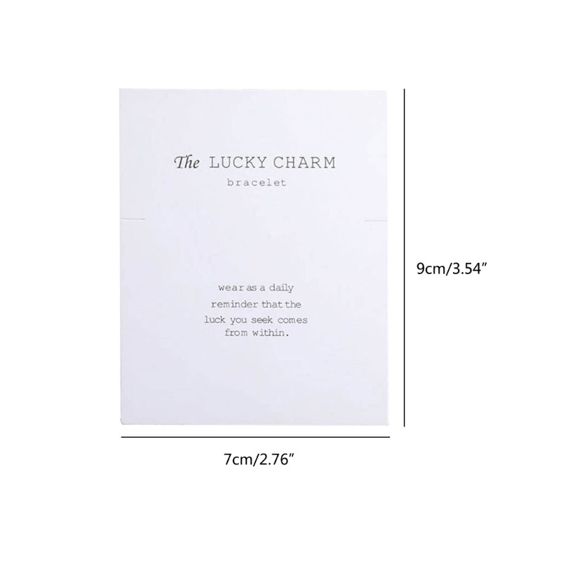 Set 100 Tấm Thẻ Trưng Bày Vòng Tay Họa Tiết Chữ Thank You Độc Đáo