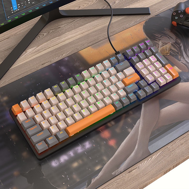 Bàn phím cơ rgb led K3 ZIYOU LANG Switch Blue 100 phím Bàn phím máy tính / 3C10