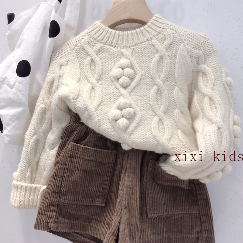 Quần short bằng vải nhung phong cách Hàn Quốc thời trang thu đông 2020 cho bé gái