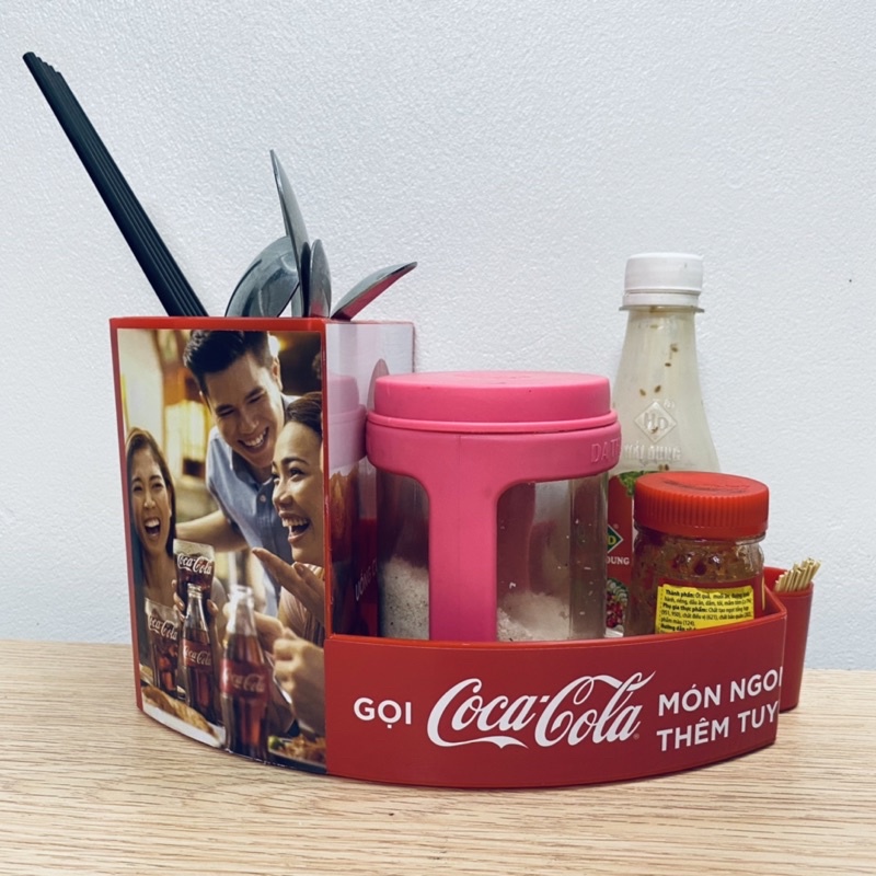 Giá Nhựa Đựng Đũa, Thìa Coca Cola Dày Dặn
