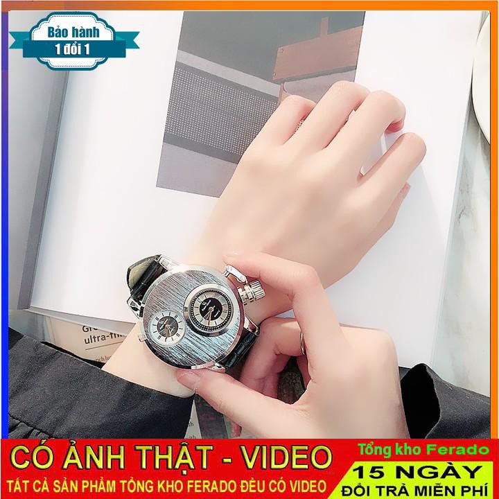 [ xả kho ] ĐỒNG HỒ NAM CANDAY CAT 2 DÂY DA, MẶT XƯỚC THỜI TRANG MẠNH MẼ, HIỆN ĐẠI