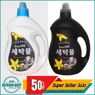 [Không thơm hoàn tiền] Nước giặt Hàn Quốc ⚡ Seoul MD - 3.6L ⚡ Giặt xả 2 trong 1