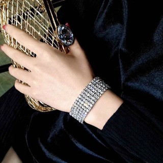 Vòng tay full đá ❤️FREESHIP ❤️ Vòng tay s925 cao cấp lấp lánh co giãn thoải mãi - V001