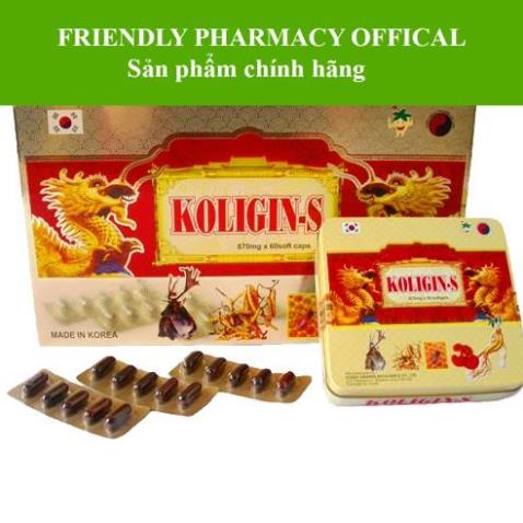 Sâm Koligin S – Hỗ trợ tăng cường sức đề kháng, giảm mệt mỏi và ngăn ngừa lão hoá cơ thể (60 viên)