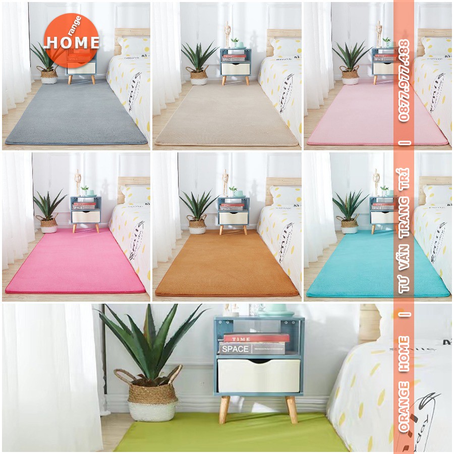 Thảm trải sàn phòng khách giá rẻ màu Đỏ vang | Nhung nỉ  | Nhiều Size