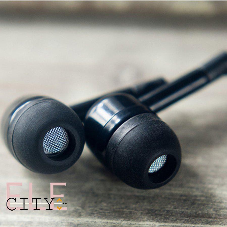 Ele} Tai nghe điện thoại nhét tai in ear kim loại dây dù dạ quang chống rối Super Bass